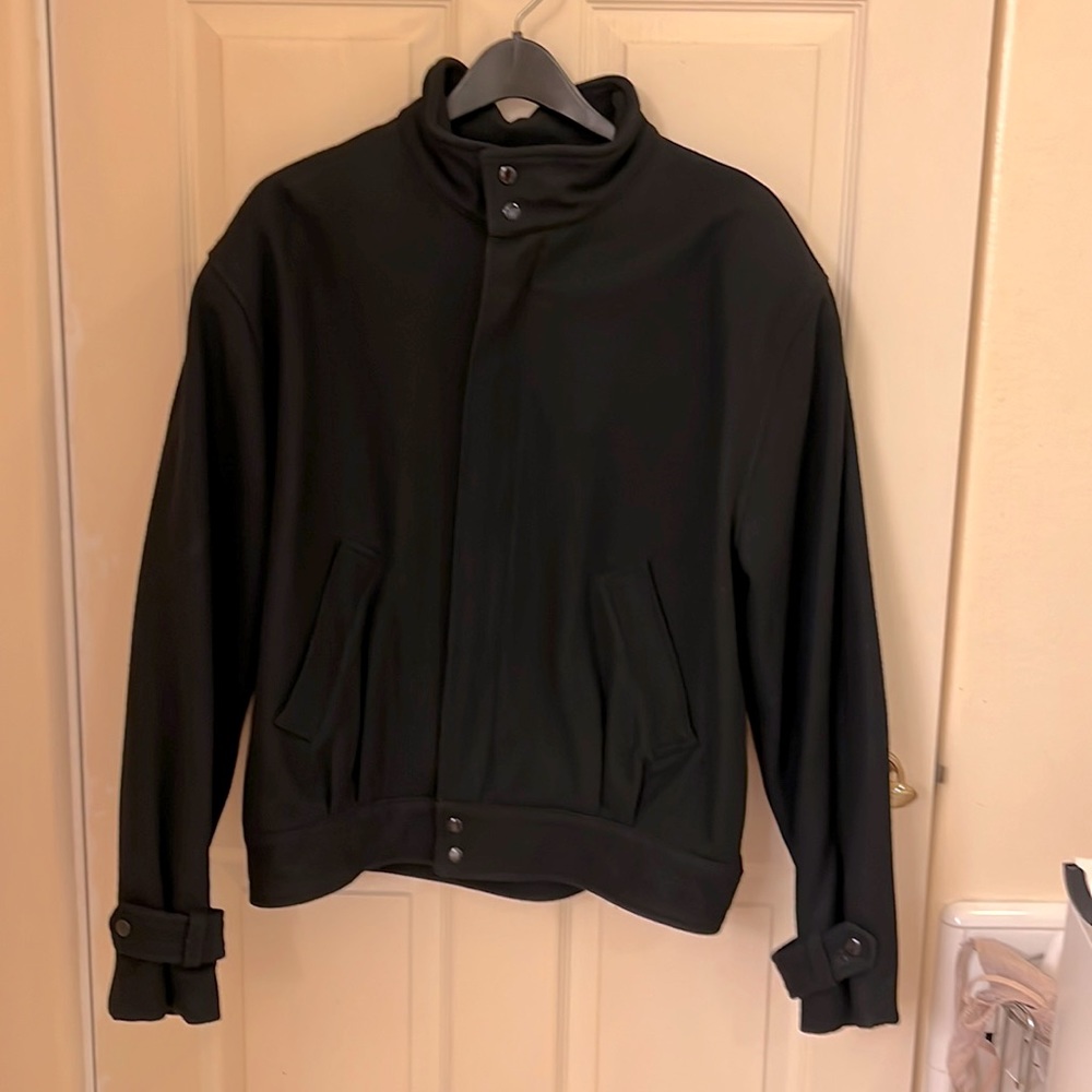 Wilkes Bashford Mens Sport Wool Blend Bomber Jacket 6 XL